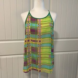 W118 by Walter Baker Geometric Sheer Top